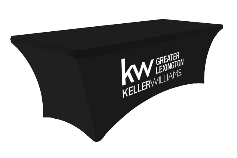 Keller Williams Greater Lexington | 6 ft. Stretch Table Throw 3-sided with Custom Print