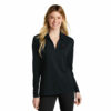 CAZA | Nike Ladies Dri-FIT Micro Pique 2.0 Long Sleeve Polo Embroidered - Image 3
